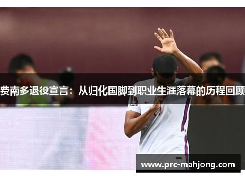 费南多退役宣言：从归化国脚到职业生涯落幕的历程回顾