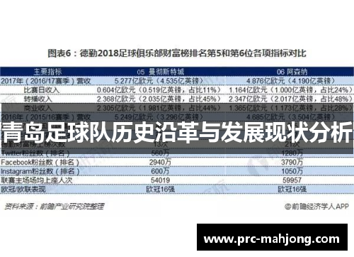 青岛足球队历史沿革与发展现状分析